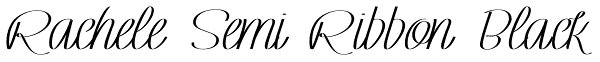 Rachele Semi Ribbon Black Font
