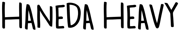 Haneda Heavy Font