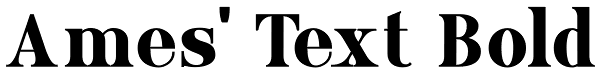 Ames' Text Bold Font