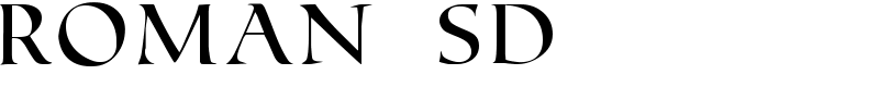 Roman SD Font
