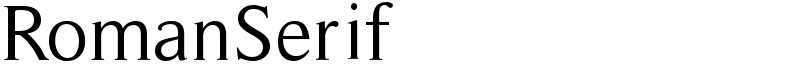 RomanSerif Font