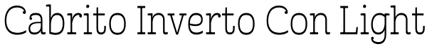 Cabrito Inverto Con Light Font