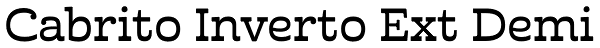Cabrito Inverto Ext Demi Font