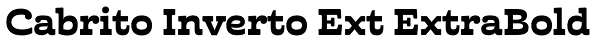 Cabrito Inverto Ext ExtraBold Font