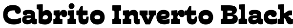 Cabrito Inverto Black Font