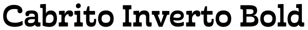 Cabrito Inverto Bold Font