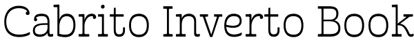 Cabrito Inverto Book Font