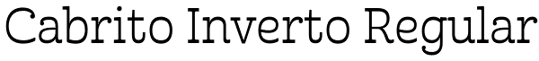 Cabrito Inverto Regular Font