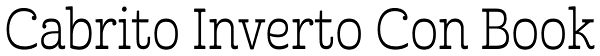 Cabrito Inverto Con Book Font