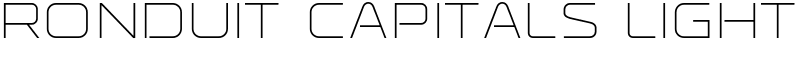 Ronduit Capitals Light Font