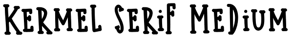 Kermel Serif Medium Font