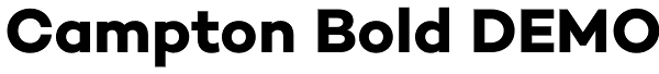 Campton Bold DEMO Font