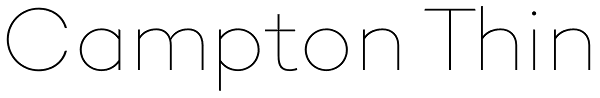 Campton Thin Font