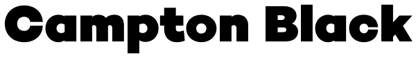 Campton Black Font