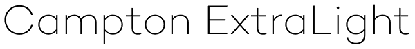 Campton ExtraLight Font