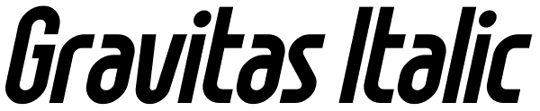 Gravitas Italic Font