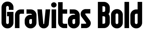 Gravitas Bold Font