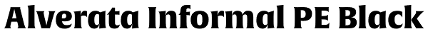 Alverata Informal PE Black Font