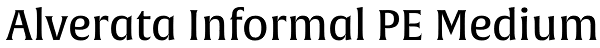 Alverata Informal PE Medium Font