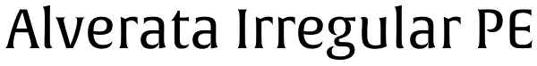 Alverata Irregular PE Font