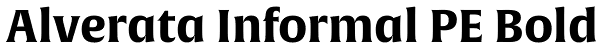 Alverata Informal PE Bold Font