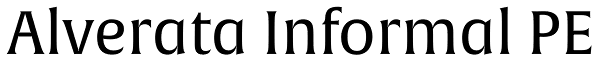 Alverata Informal PE Font