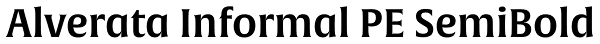 Alverata Informal PE SemiBold Font
