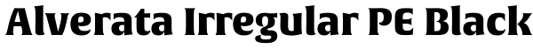 Alverata Irregular PE Black Font