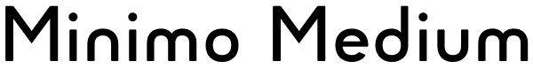 Minimo Medium Font
