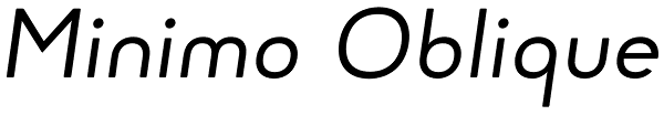 Minimo Oblique Font
