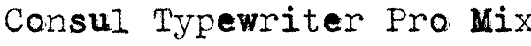 Consul Typewriter Pro Mix Font