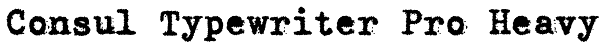 Consul Typewriter Pro Heavy Font