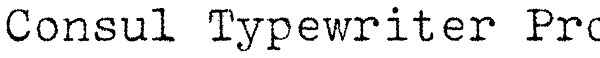 Consul Typewriter Pro Font