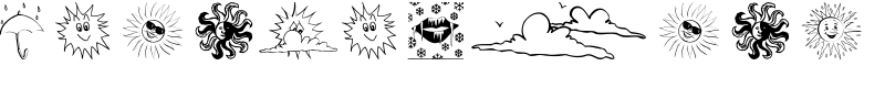 WeatherBats Font