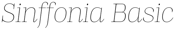 Sinffonia Basic Font