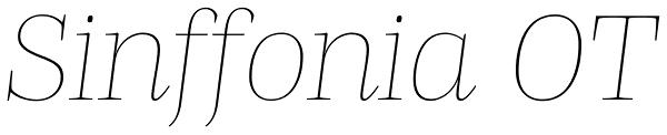 Sinffonia OT Font