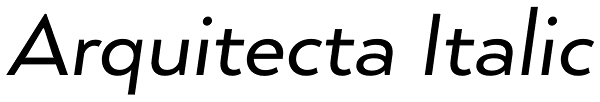 Arquitecta Italic Font