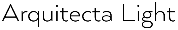 Arquitecta Light Font
