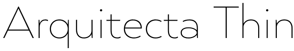 Arquitecta Thin Font