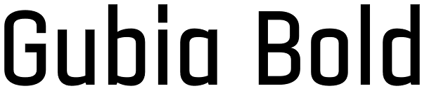 Gubia Bold Font