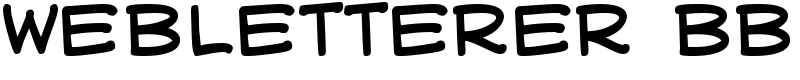 WebLetterer BB Font