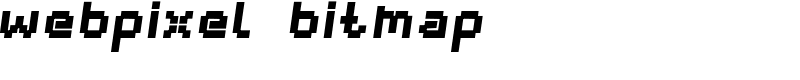 webpixel bitmap Font
