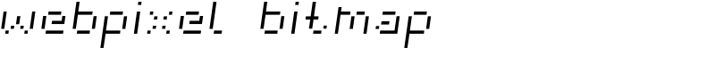 webpixel bitmap Font