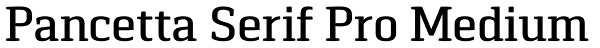 Pancetta Serif Pro Medium Font