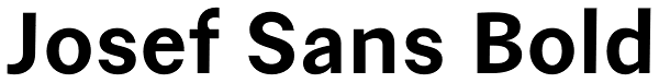 Josef Sans Bold Font