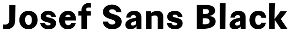 Josef Sans Black Font