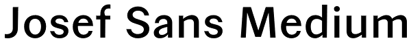 Josef Sans Medium Font