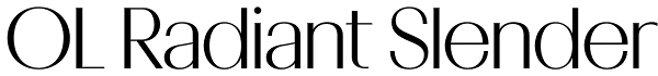 OL Radiant Slender Font