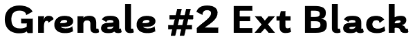 Grenale #2 Ext Black Font