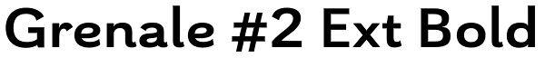 Grenale #2 Ext Bold Font